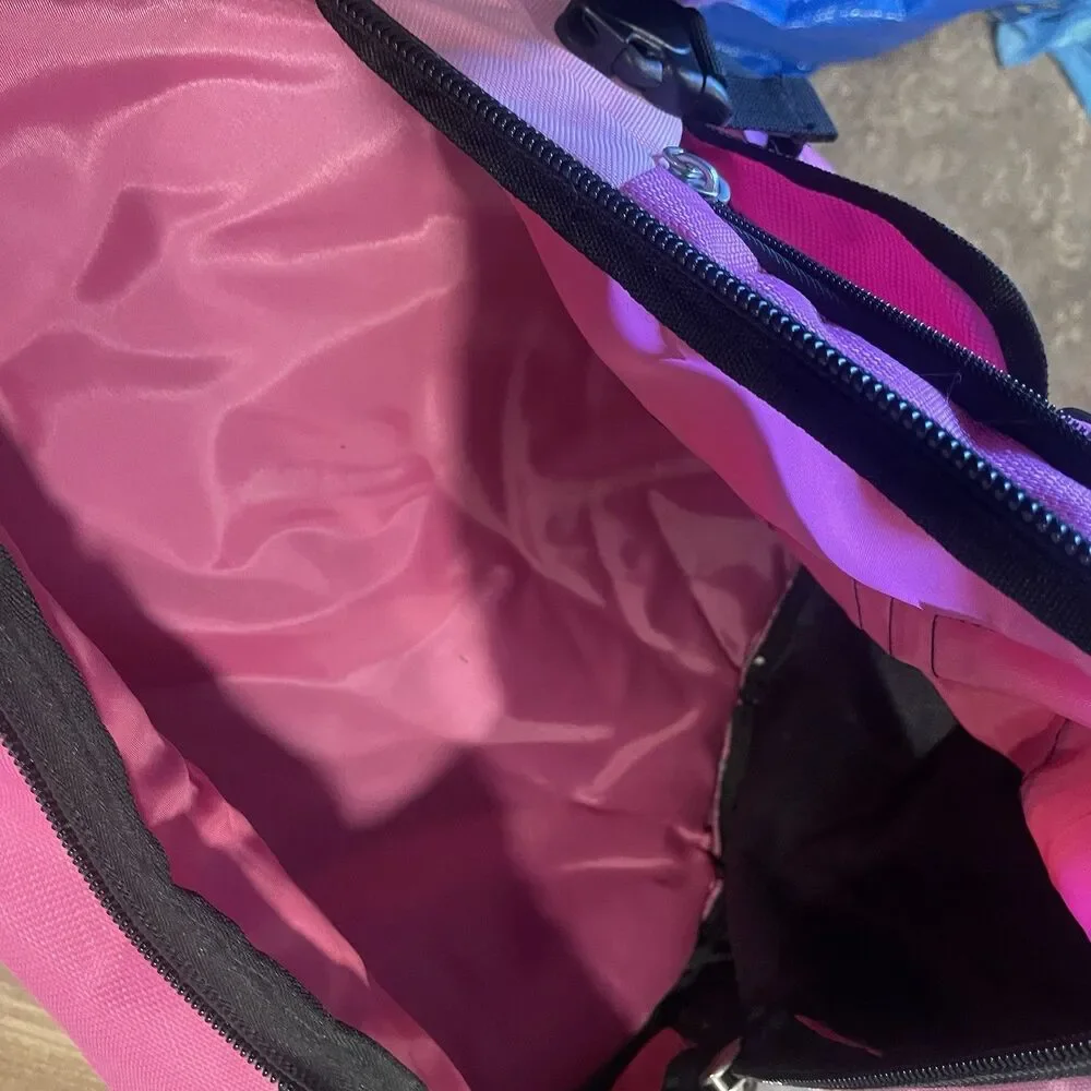 *Adidas Backpack Sling, Shoulder, Cross Body - Load Spring - Black/Pink VGC